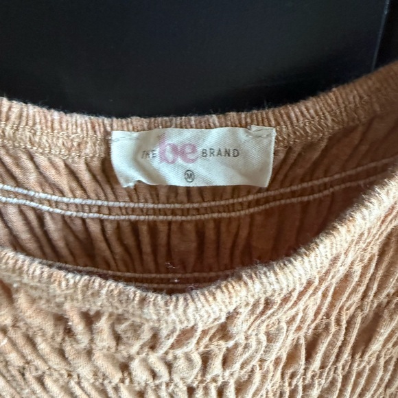 Tan Smocked Wide Leg Jumpsuit Size Medium - Picture 4 of 11